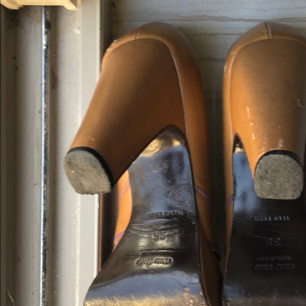 Miu Miu Camel Platforms 36 - image 4